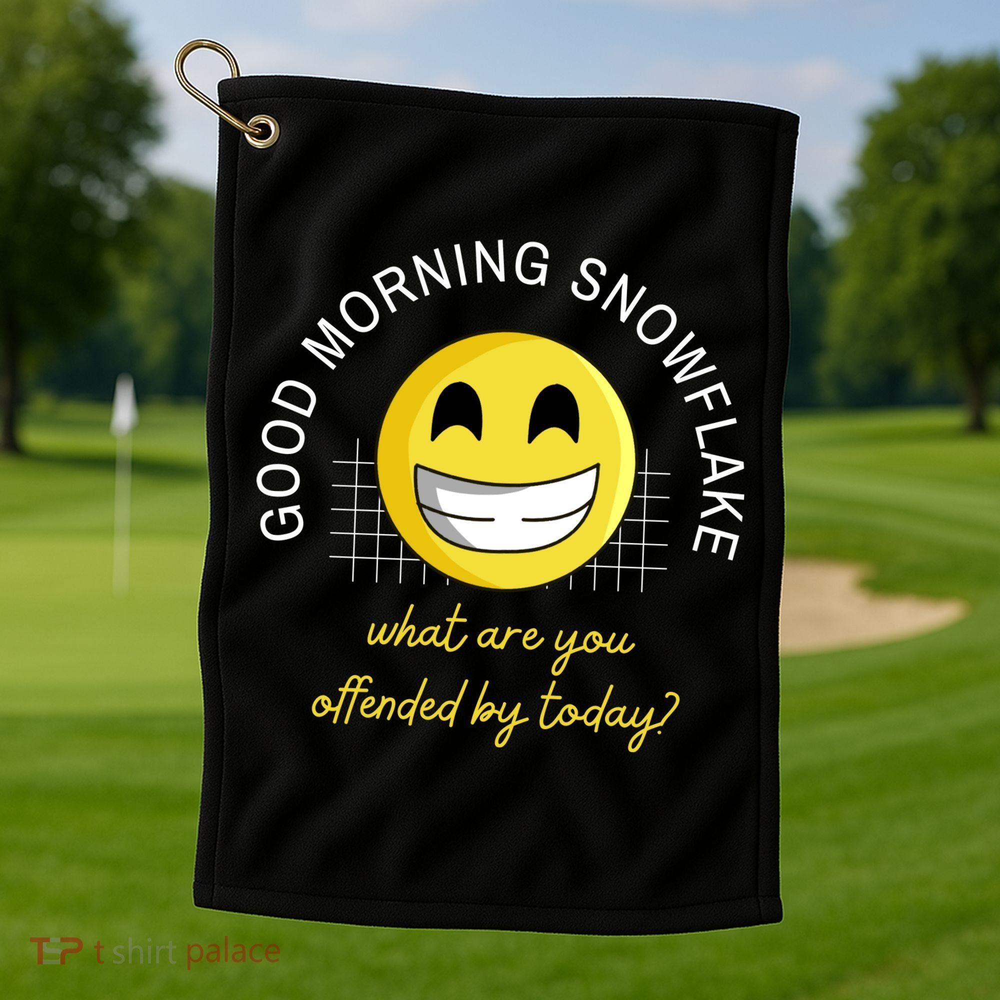 Funny Conservative Anti Cancel Culture Not Woke Golf Towel