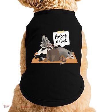 Funny Cute Adopt A Cat Skunk Raccoon Opossum Doggie Tank