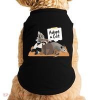 Funny Cute Adopt A Cat Skunk Raccoon Opossum Doggie Tank thumb 0