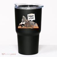 Funny Cute Adopt A Cat Skunk Raccoon Opossum Tumbler thumb 0