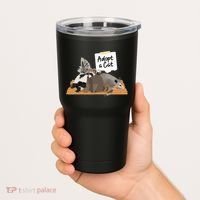 Funny Cute Adopt A Cat Skunk Raccoon Opossum Tumbler thumb 2