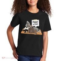 Funny Cute Adopt A Cat Skunk Raccoon Opossum Kids T-Shirt thumb 2