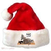 Funny Cute Adopt A Cat Skunk Raccoon Opossum Santa Hat thumb 0
