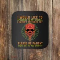 Funny Conservative Anti Woke Politically Incorrect Coaster thumb 0