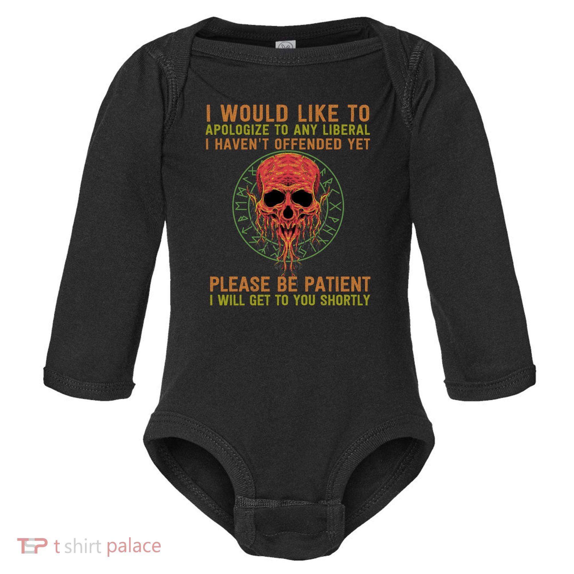 Funny Conservative Anti Woke Politically Incorrect Baby Long Sleeve Bodysuit