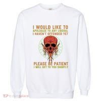 Funny Conservative Anti Woke Politically Incorrect Garment-Dyed Sweatshirt thumb 0