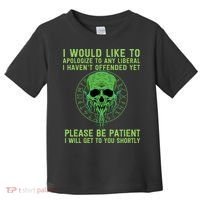Funny Conservative Anti Woke Politically Incorrect Toddler T-Shirt thumb 0