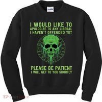 Funny Conservative Anti Woke Politically Incorrect Kids Sweatshirt thumb 0