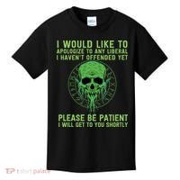 Funny Conservative Anti Woke Politically Incorrect Kids T-Shirt thumb 0