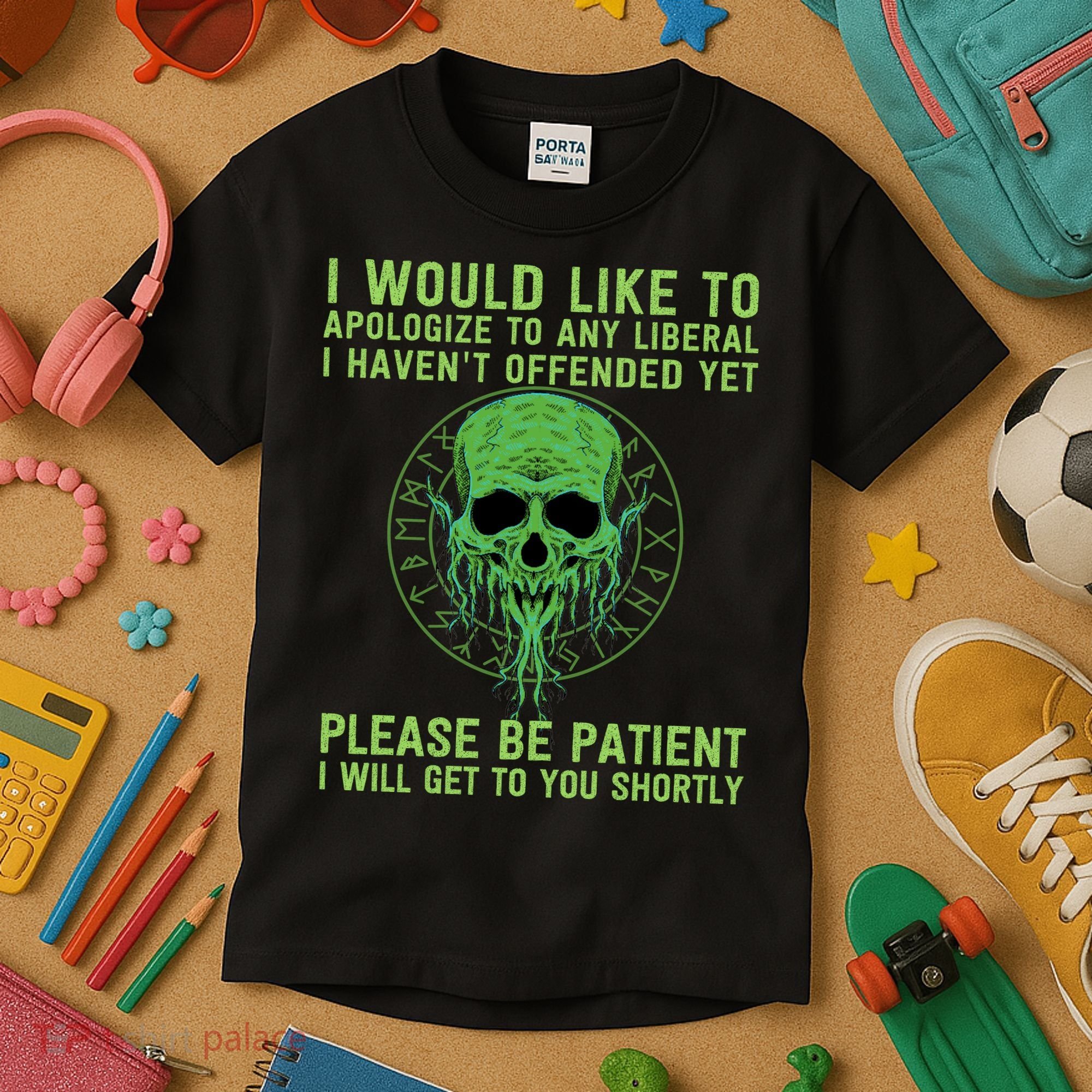 Funny Conservative Anti Woke Politically Incorrect Kids T-Shirt