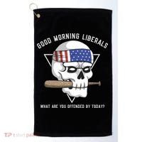 Funny Conservative Anti Liberal Anti Woke Golf Towel thumb 0