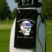 Funny Conservative Anti Liberal Anti Woke Golf Towel thumb 2