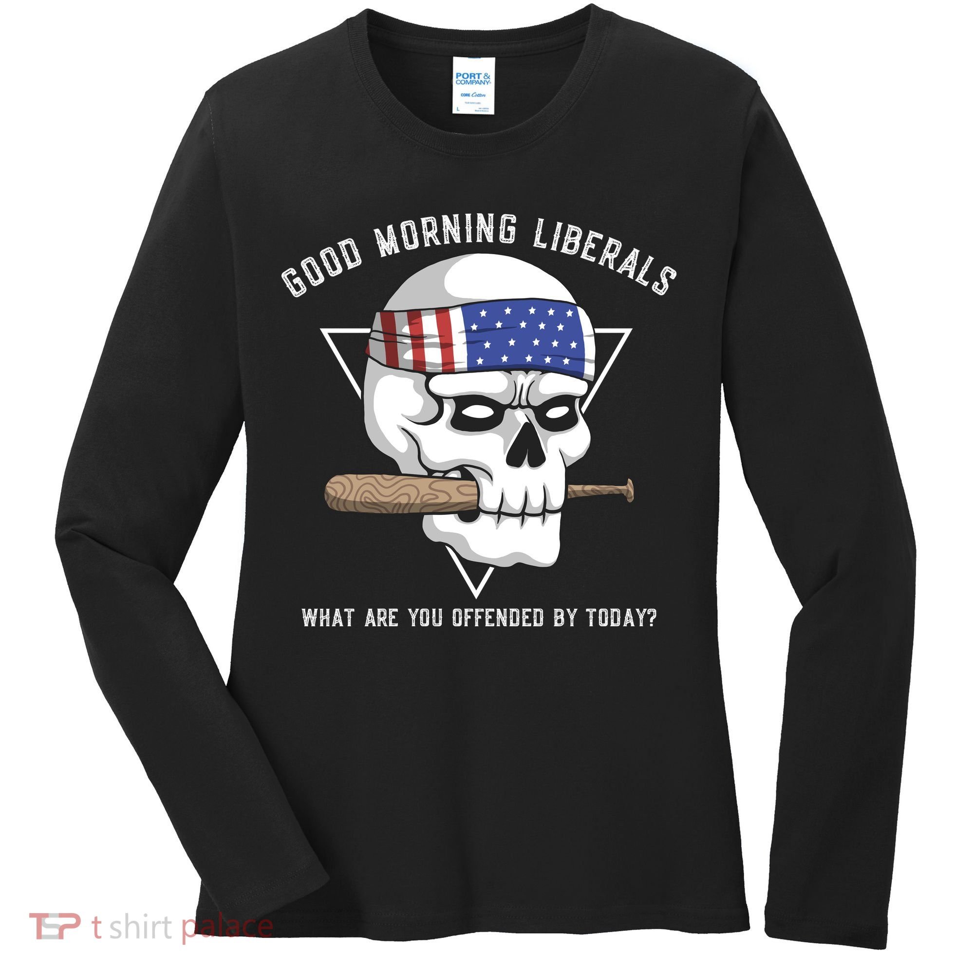 Funny Conservative Anti Liberal Anti Woke Women's Long Sleeve Shirt