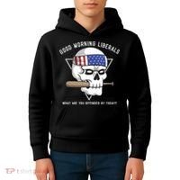 Funny Conservative Anti Liberal Anti Woke Kids Hoodie thumb 4