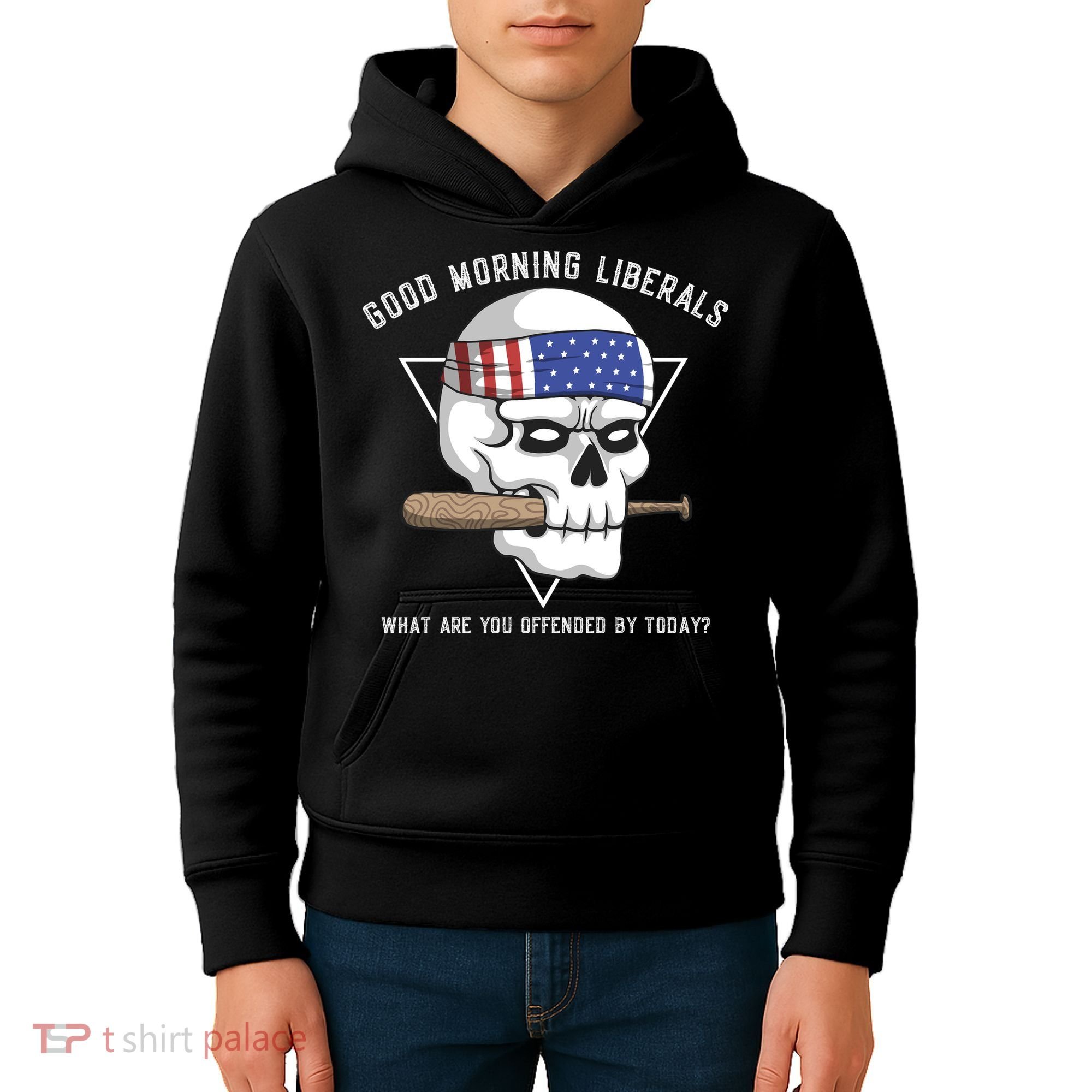 Funny Conservative Anti Liberal Anti Woke Kids Hoodie