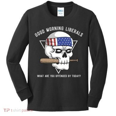 Funny Conservative Anti Liberal Anti Woke Kids Long Sleeve Shirt