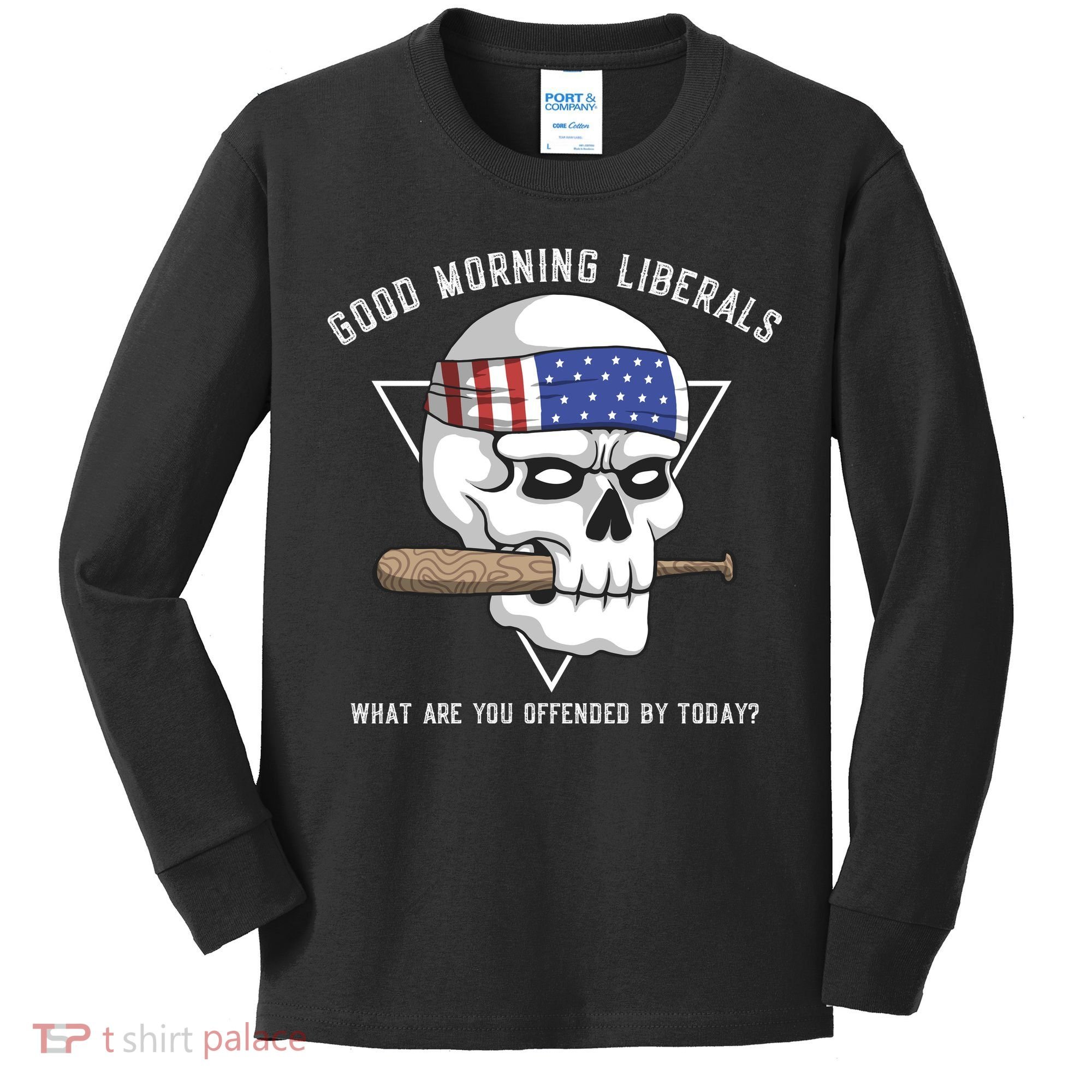 Funny Conservative Anti Liberal Anti Woke Kids Long Sleeve Shirt