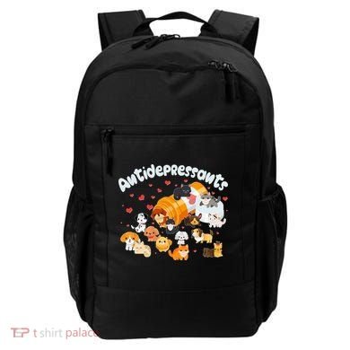 Funny Cute Antidepressants Pets Puppies And Kittens Backpack