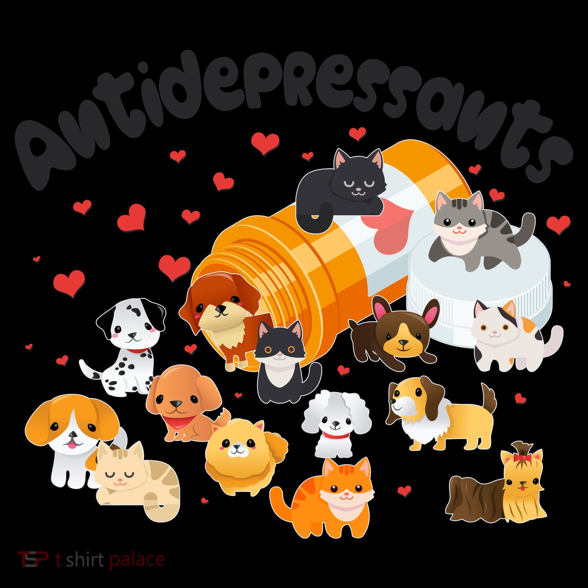 Funny Cute Antidepressants Pets Puppies And Kittens Coffee Mug