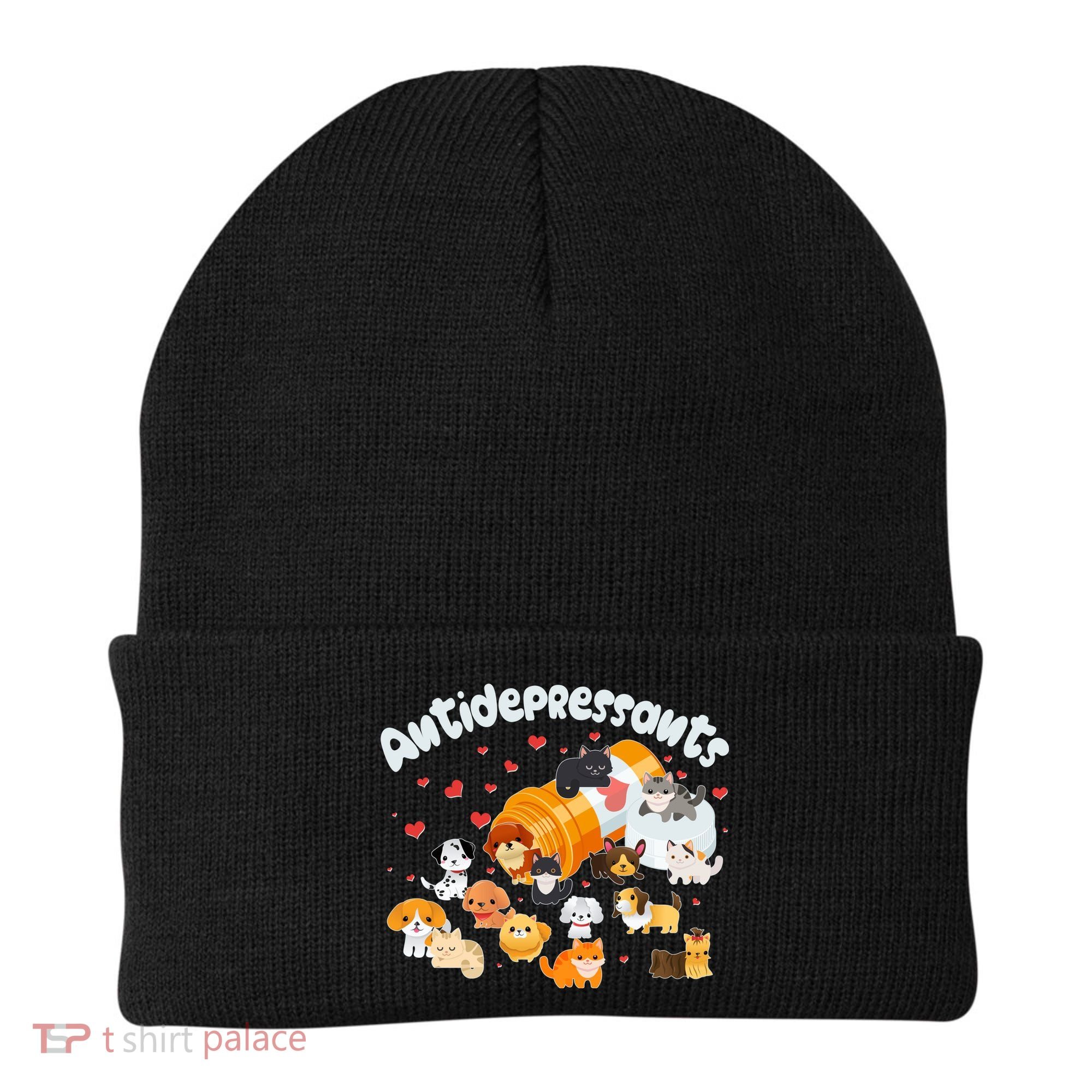 Funny Cute Antidepressants Pets Puppies And Kittens Beanie