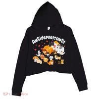 Funny Cute Antidepressants Pets Puppies And Kittens Crop Fleece Hoodie thumb 0