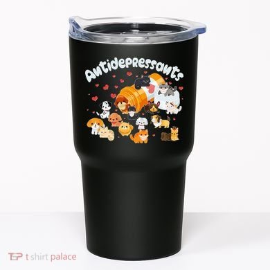 Funny Cute Antidepressants Pets Puppies And Kittens Tumbler