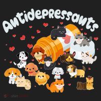 Funny Cute Antidepressants Pets Puppies And Kittens Tumbler thumb 3
