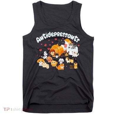 Funny Cute Antidepressants Pets Puppies And Kittens Tank Top