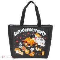 Funny Cute Antidepressants Pets Puppies And Kittens Tote Bag thumb 0