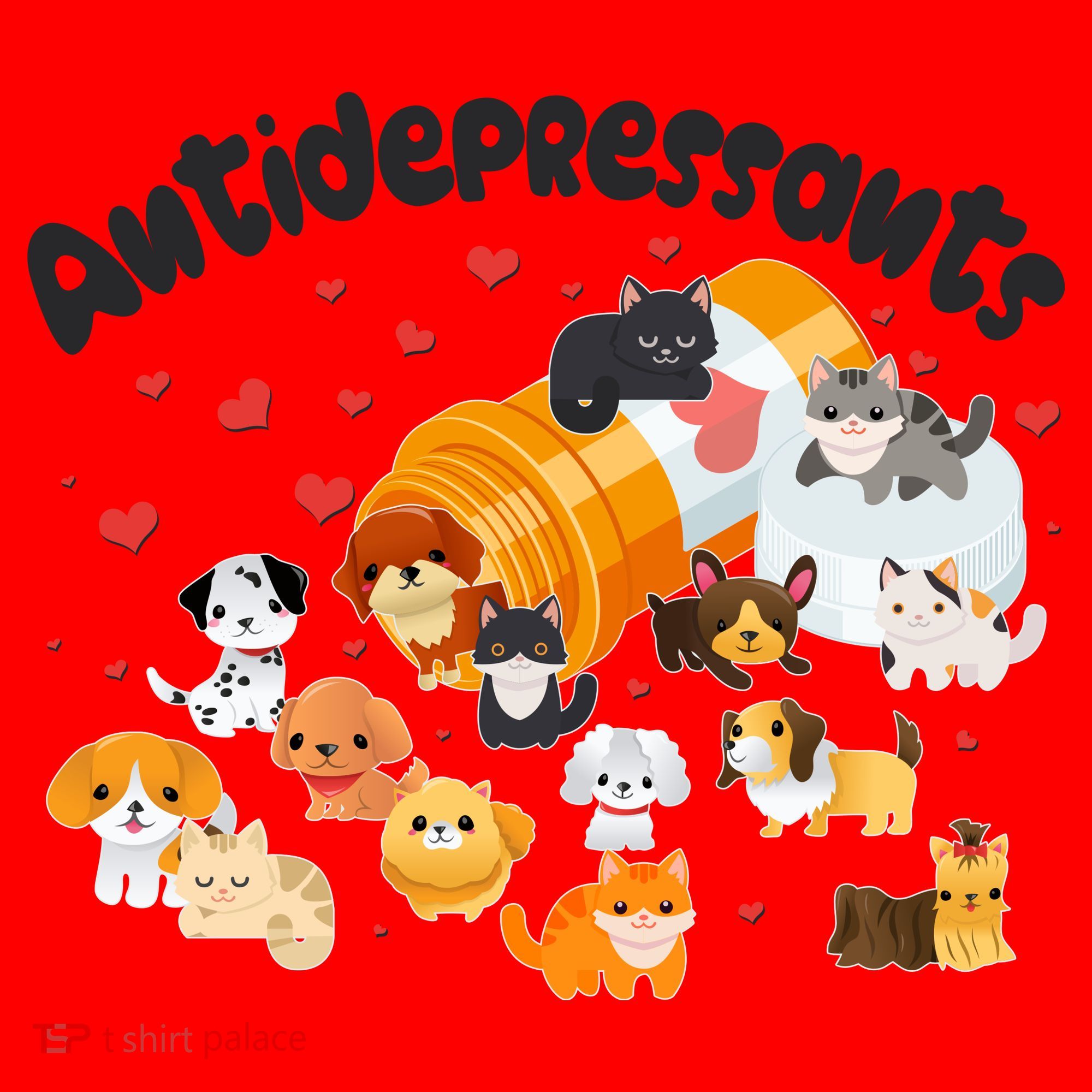 Funny Cute Antidepressants Pets Puppies And Kittens Santa Hat