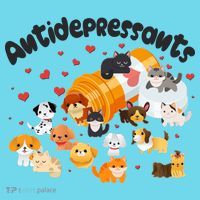 Funny Cute Antidepressants Pets Puppies And Kittens T-Shirt thumb 6