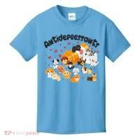 Funny Cute Antidepressants Pets Puppies And Kittens Kids T-Shirt thumb 0