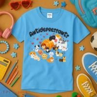 Funny Cute Antidepressants Pets Puppies And Kittens Kids T-Shirt thumb 3