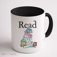 Funny Cute Animals Read Book Fan Coffee Mug thumb 1