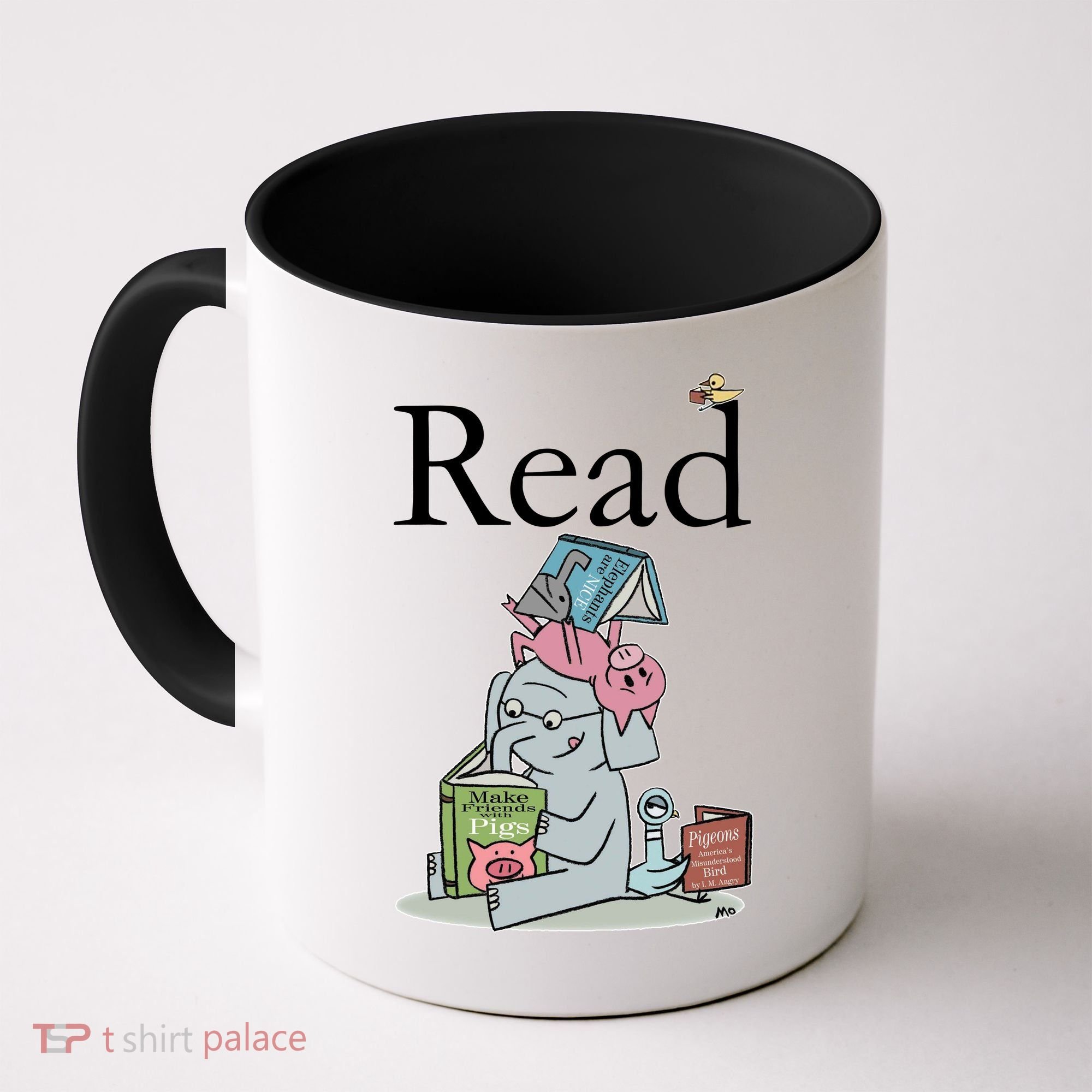 Funny Cute Animals Read Book Fan Coffee Mug