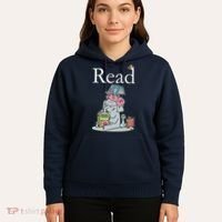 Funny Cute Animals Read Book Fan Hoodie thumb 5