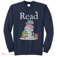 Funny Cute Animals Read Book Fan Sweatshirt thumb 0