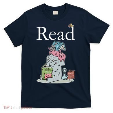Funny Cute Animals Read Book Fan T-Shirt