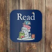Funny Cute Animals Read Book Fan Coaster thumb 0