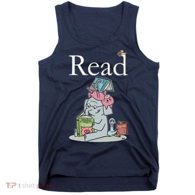 Funny Cute Animals Read Book Fan Tank Top