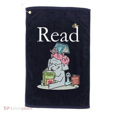 Funny Cute Animals Read Book Fan Golf Towel