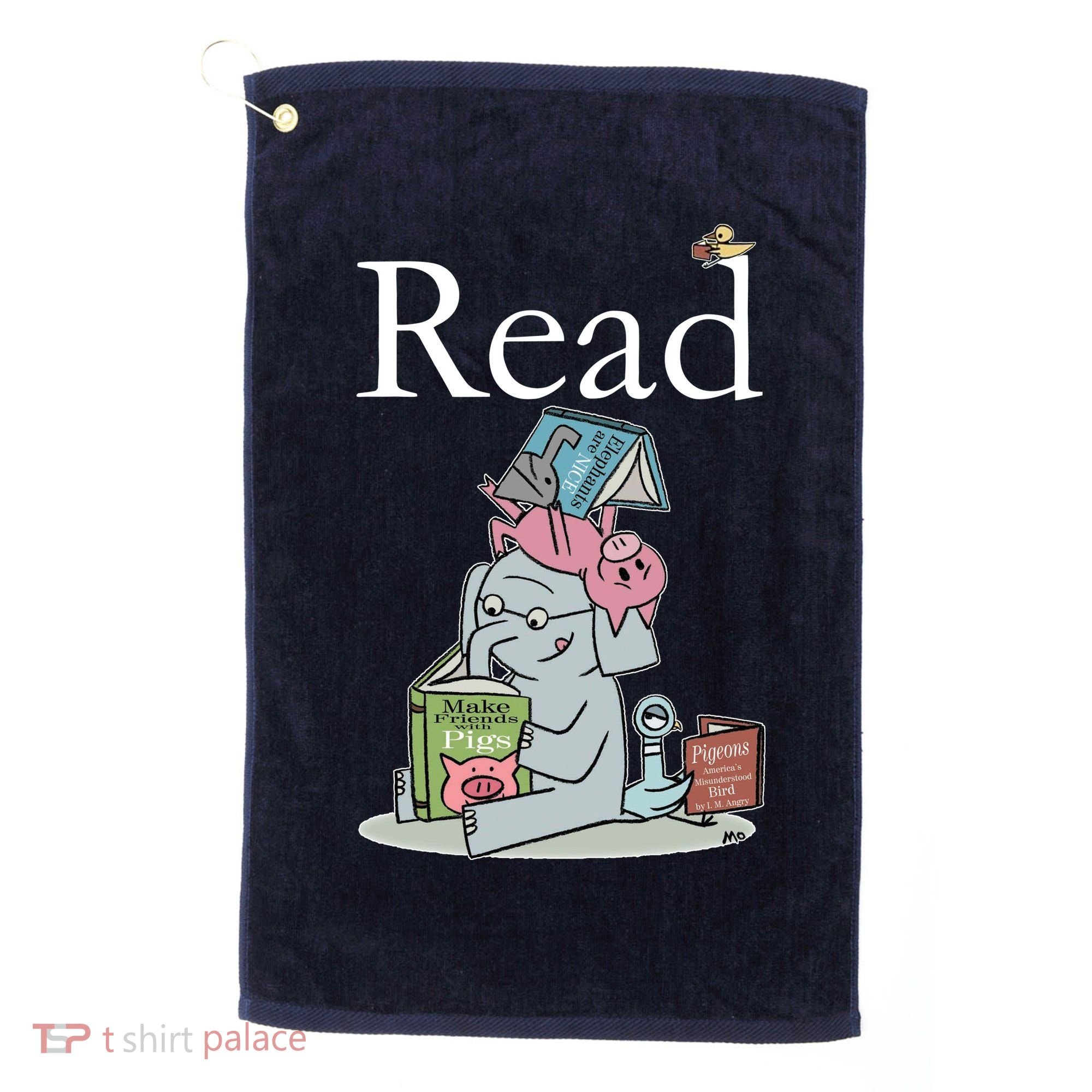 Funny Cute Animals Read Book Fan Golf Towel