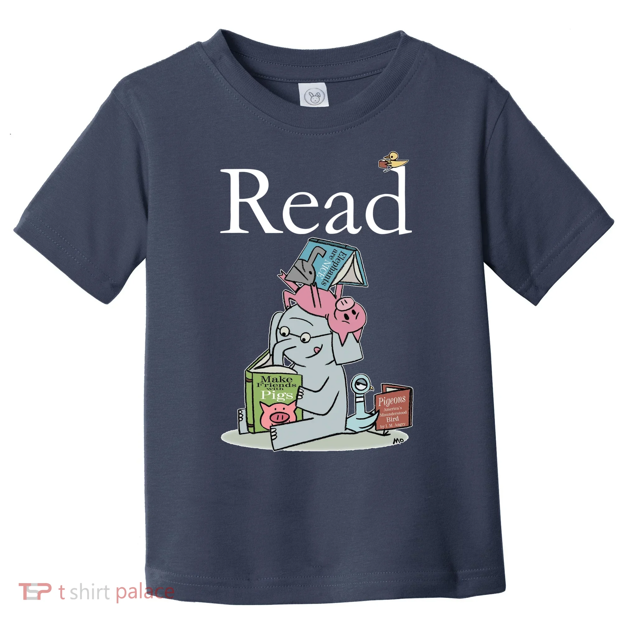 Funny Cute Animals Read Book Fan Toddler T-Shirt