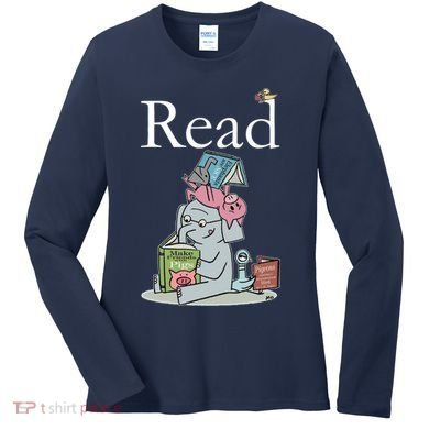 Funny Cute Animals Read Book Fan Women's Long Sleeve Shirt