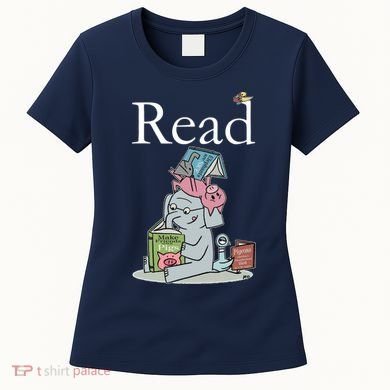 Funny Cute Animals Read Book Fan Women's T-Shirt