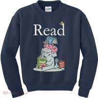 Funny Cute Animals Read Book Fan Kids Sweatshirt thumb 0
