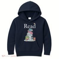 Funny Cute Animals Read Book Fan Kids Hoodie thumb 0