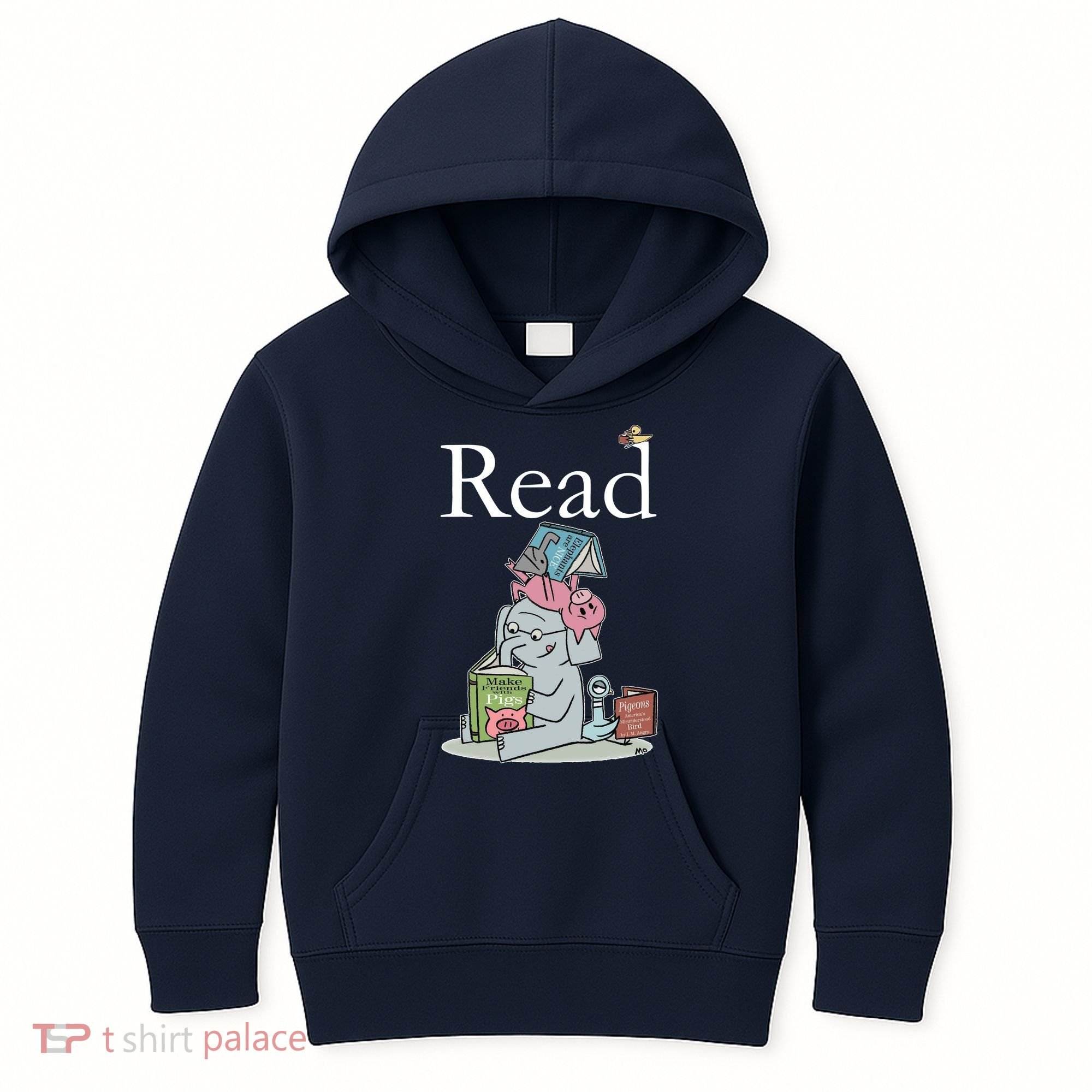 Funny Cute Animals Read Book Fan Kids Hoodie