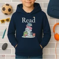 Funny Cute Animals Read Book Fan Kids Hoodie thumb 2