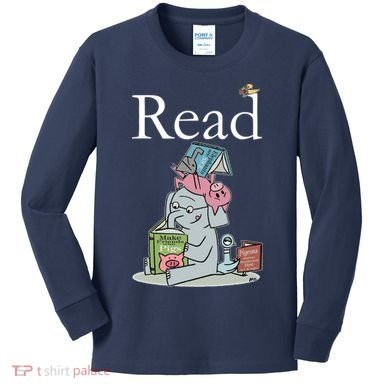 Funny Cute Animals Read Book Fan Kids Long Sleeve Shirt